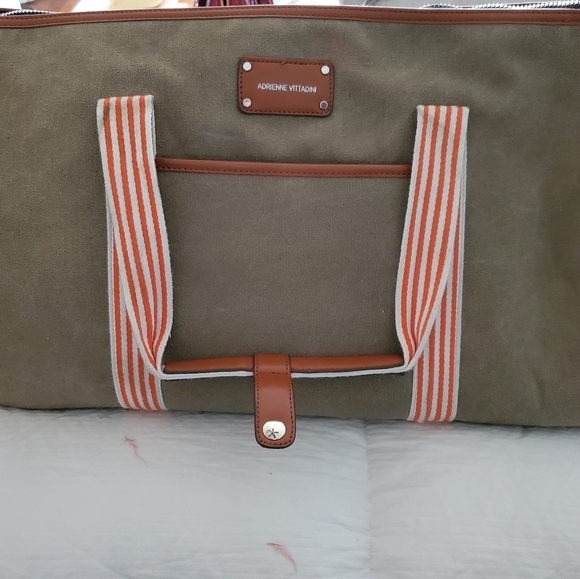 Adrienne Vista dining Large Olive/Orange Canvas - Picture 4 of 6